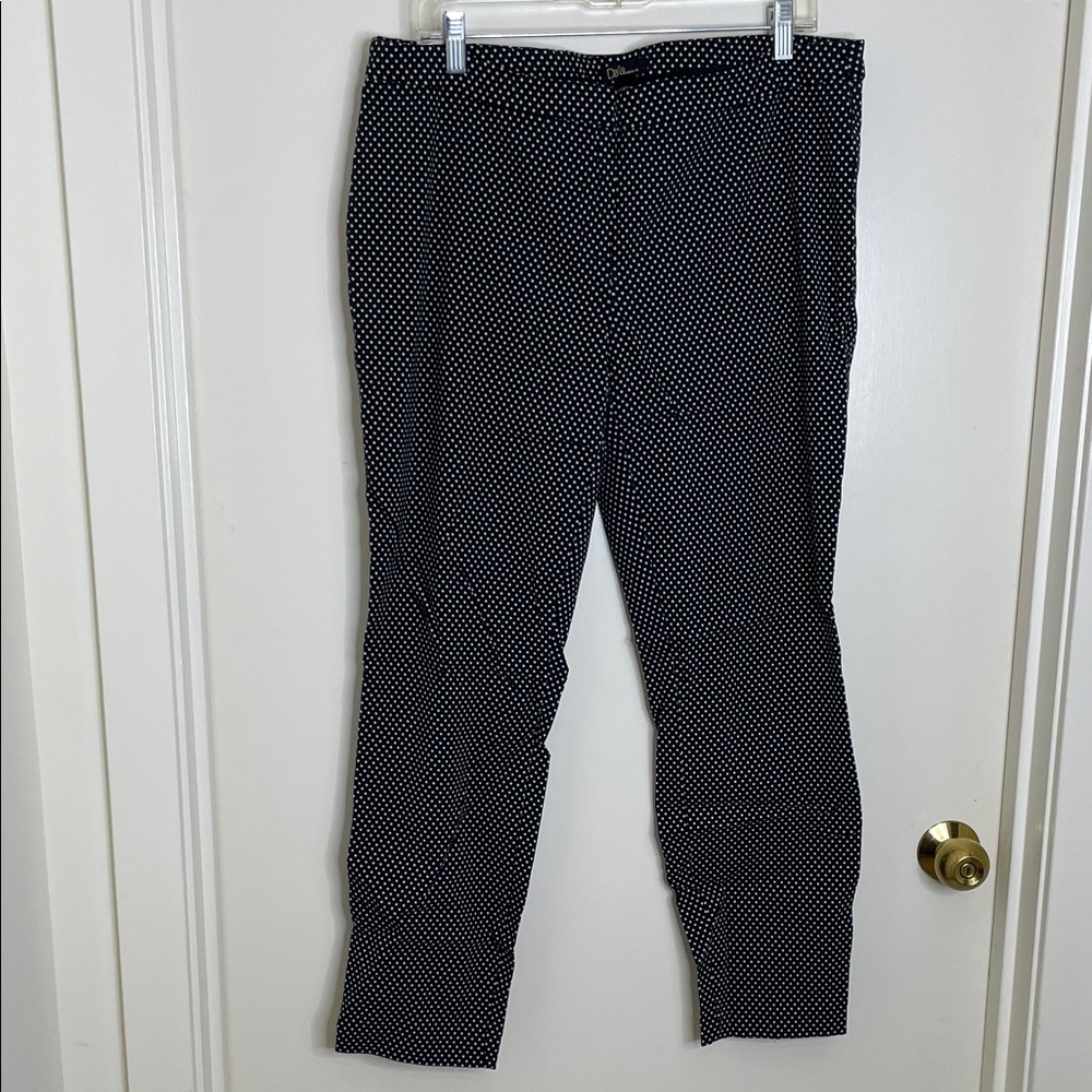 Dalia Black Trousers with White Dots